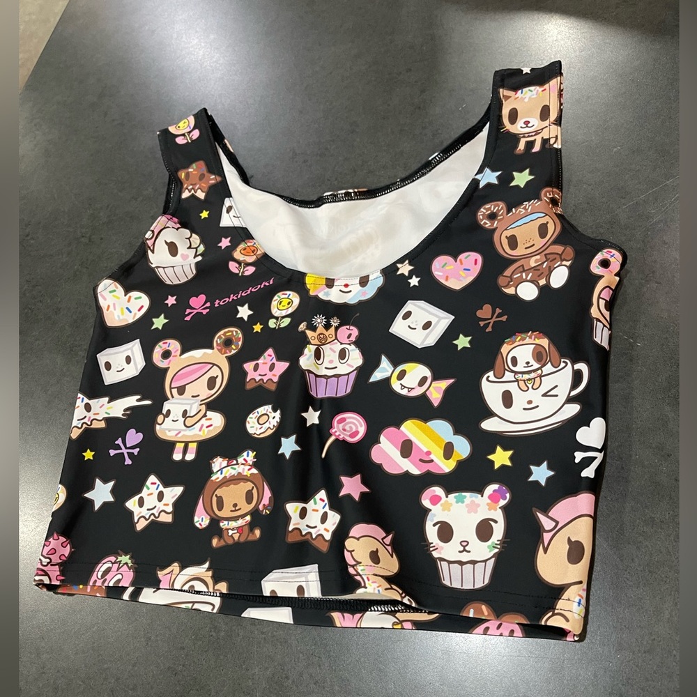 Tokidoki croptop tank top crop shirt kawaii sweets candy belly Y2k vintage rare